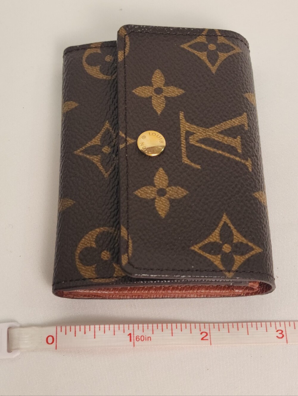 Louis Vuitton Monogram Plat Coin Purse Card Case Holder Wallet - Picture 15 of 16